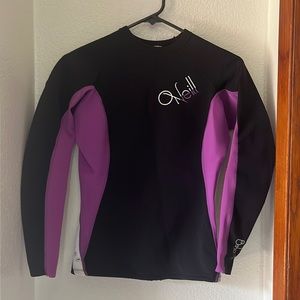 Wetsuit type rash guard - wetsuit material juniors small or xs.